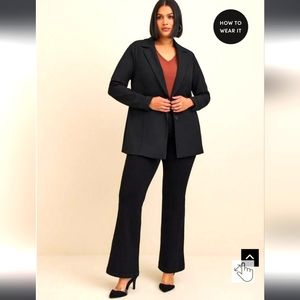 NWT Studio Luxe Longline Black Blazer